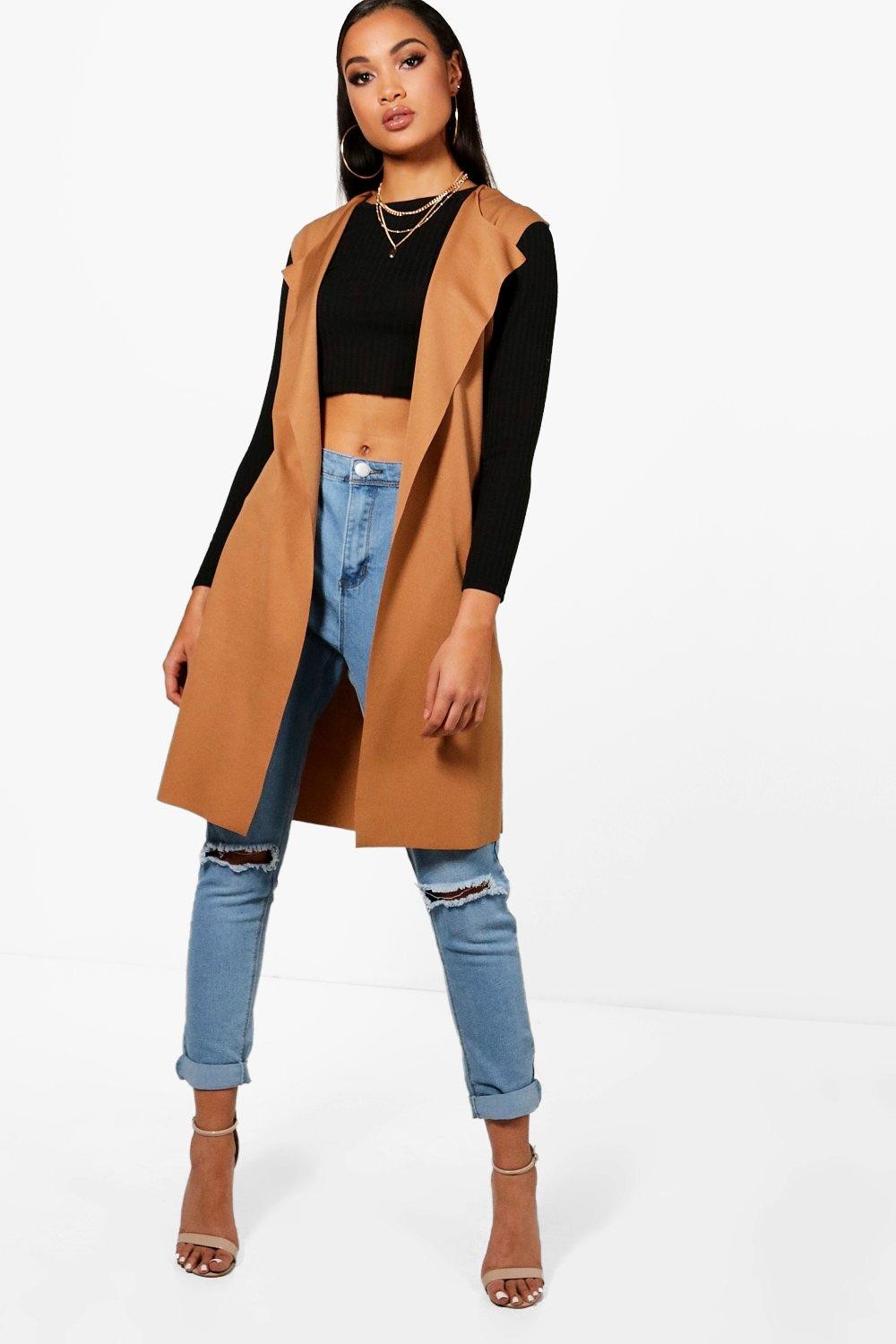 Sleeveless Belted Duster | Boohoo.com (US & CA)