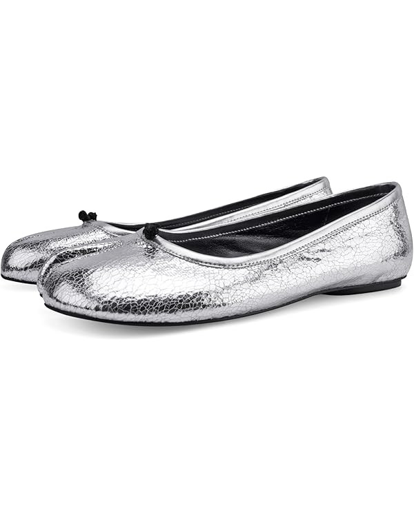 Tabi Ballet Flats Shoes for Women Rounde Toe Wide Width Split Toe Low Heel Comfortable Flats Shoe... | Amazon (US)