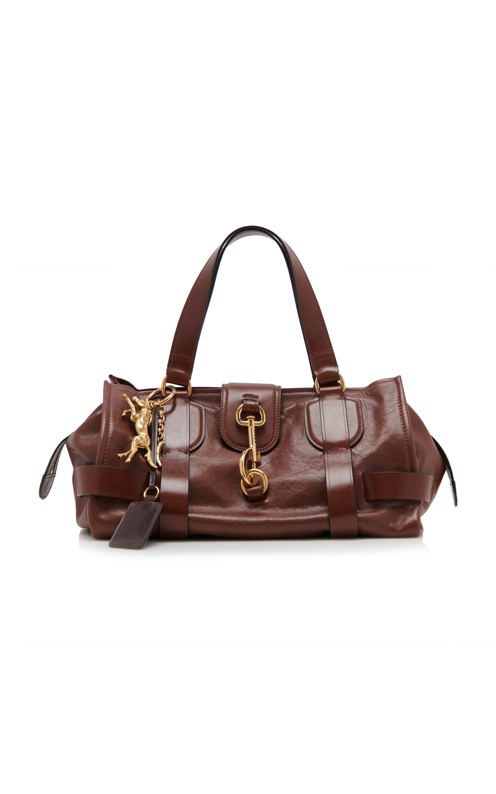 Chloé - Kerala 25 Leather Shoulder Bag - Brown - OS - Moda Operandi | Moda Operandi (Global)