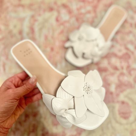 Cute flat floral sandals 

#LTKstyletip #LTKfindsunder50 #LTKshoecrush