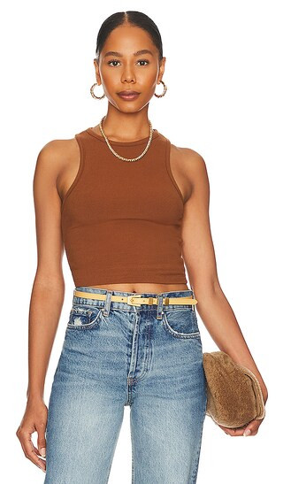 Saisha Tank in Brown | Revolve Clothing (Global)