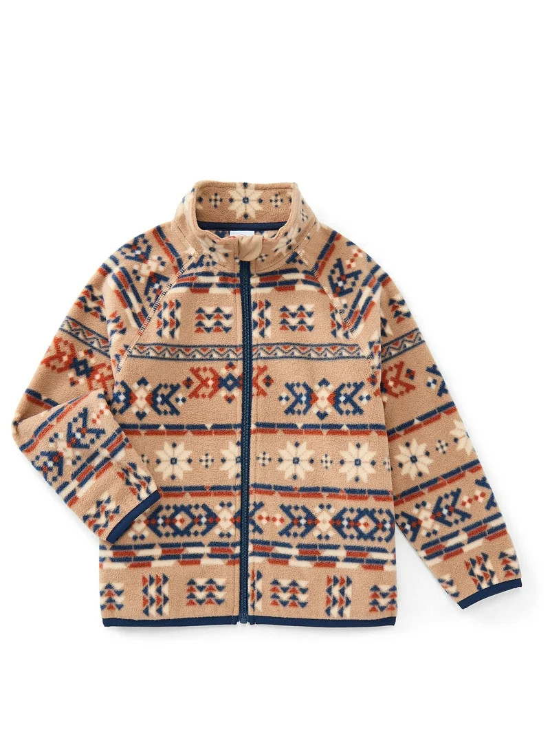 Wonder Nation Boys Microfleece Zip Jacket, Sizes 4-18 & Husky | Walmart (US)