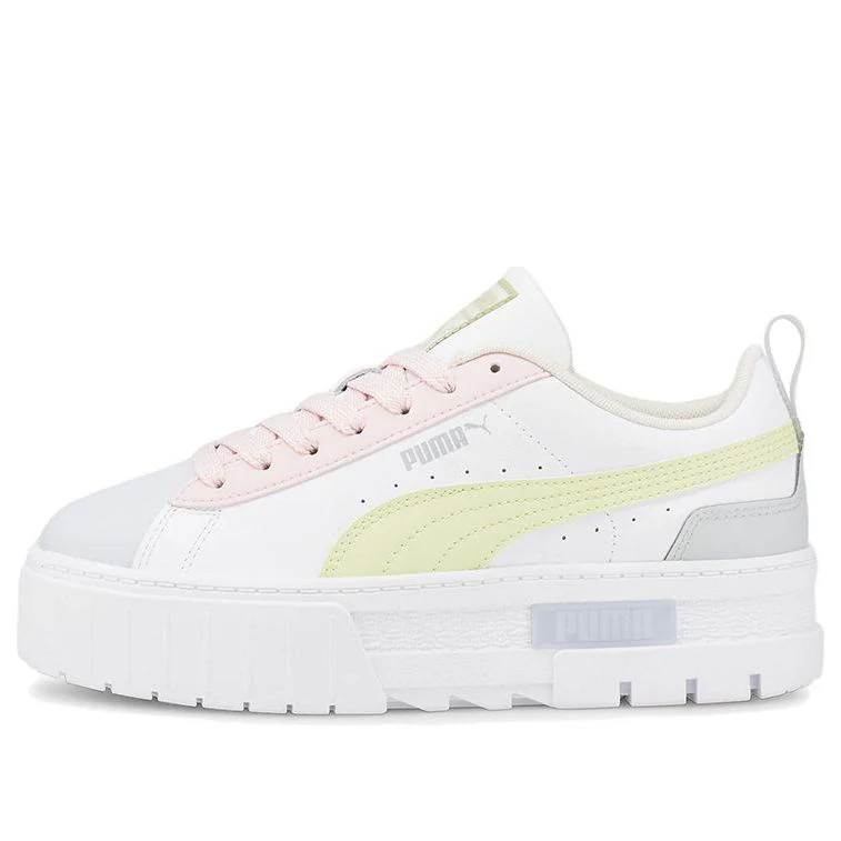 (WMNS) PUMA Mayze Leather 'White Arctic Ice' | KICKS CREW