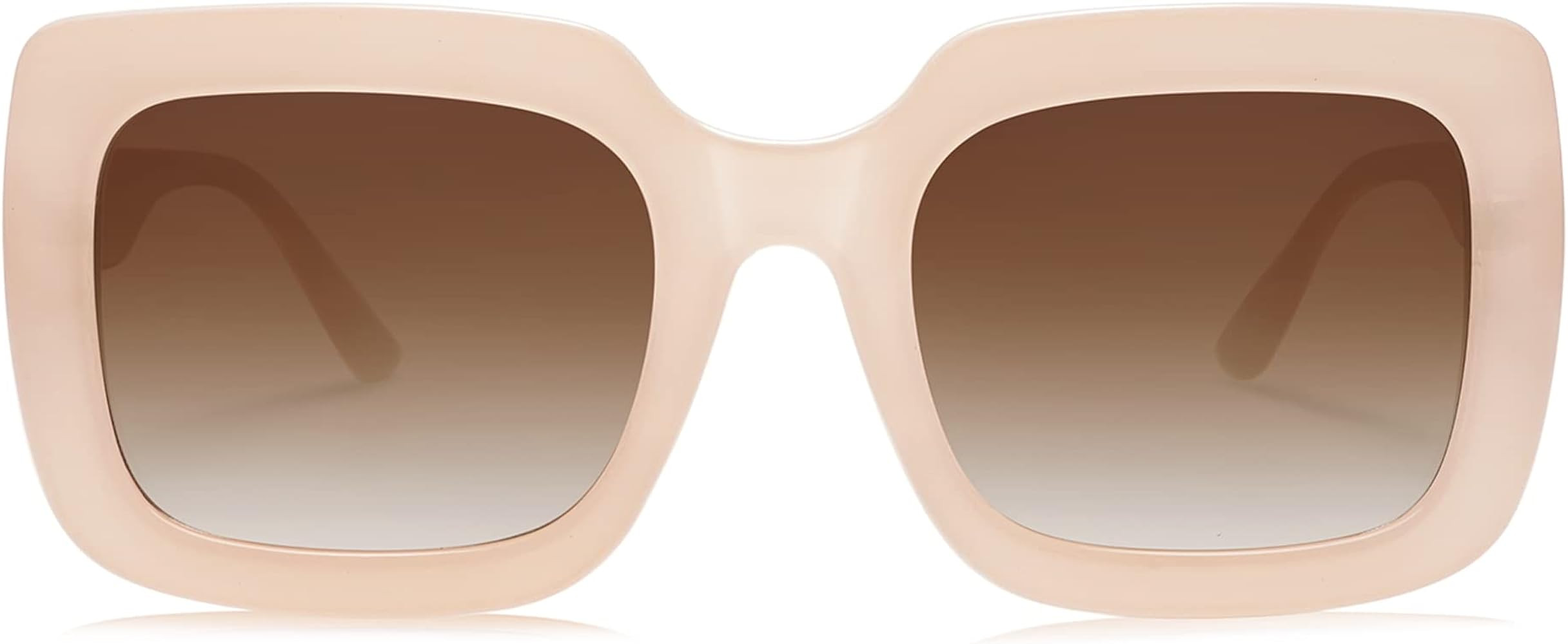 SOJOS Retro Nude Square Polarized Sunglasses for Women Trendy 90s Rectangle Sun Glasses UV400 Sha... | Amazon (US)