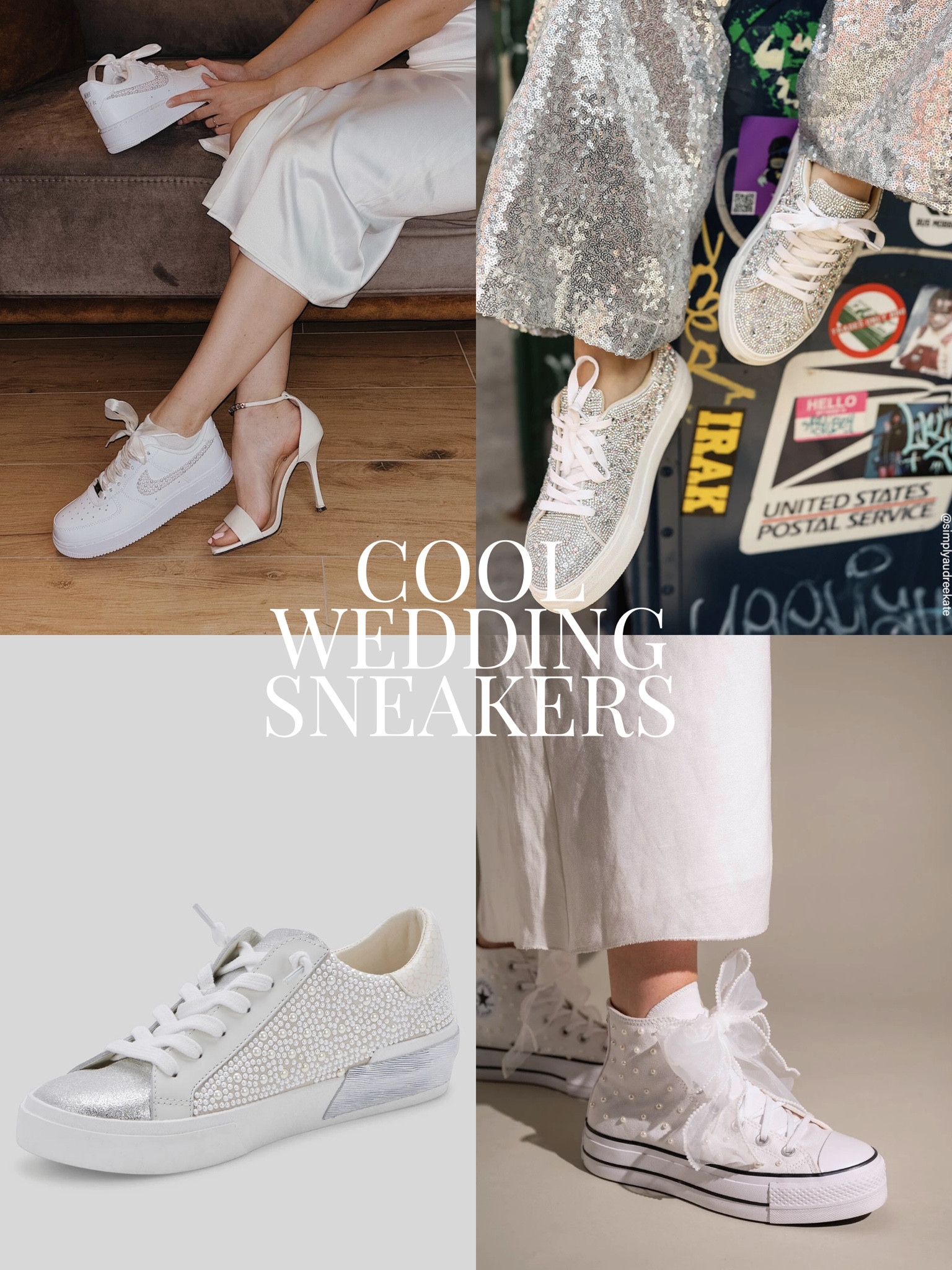 Wedding shoes: cool bridal sneakers 