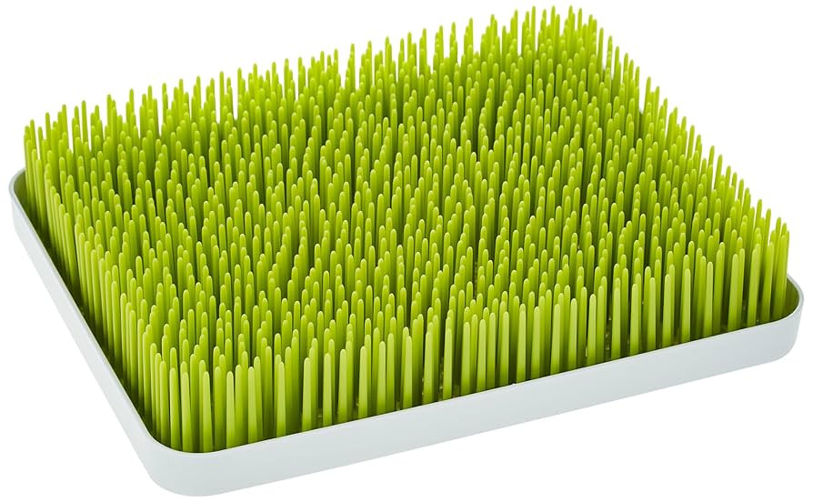 Boon Lawn Countertop Baby Bottle Drying Rack with Antimicrobial Tray - Spring Green - Bottle Rack... | Amazon (US)