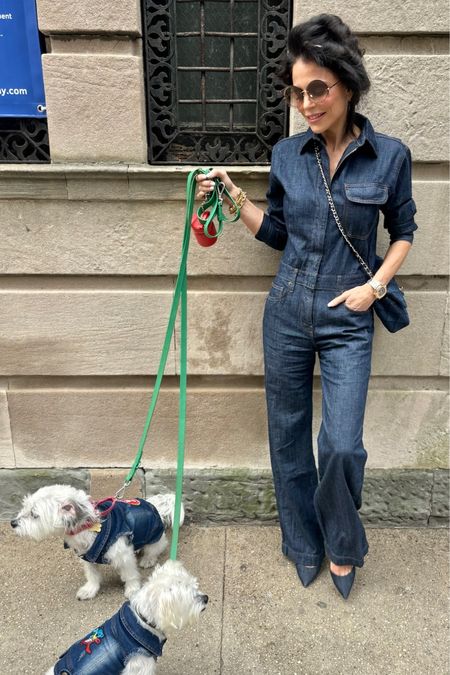 DENIM DAY with my boys! Linked affordable jumpsuits that are similar too💙👖