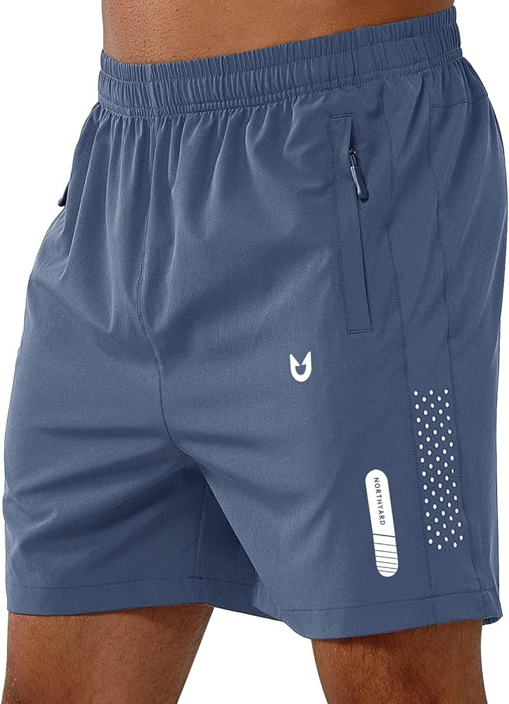 NORTHYARD Men's Athletic Running Shorts Quick Dry Workout Shorts 7"/ 5"/ 9" Lightweight Sports Gy... | Amazon (US)