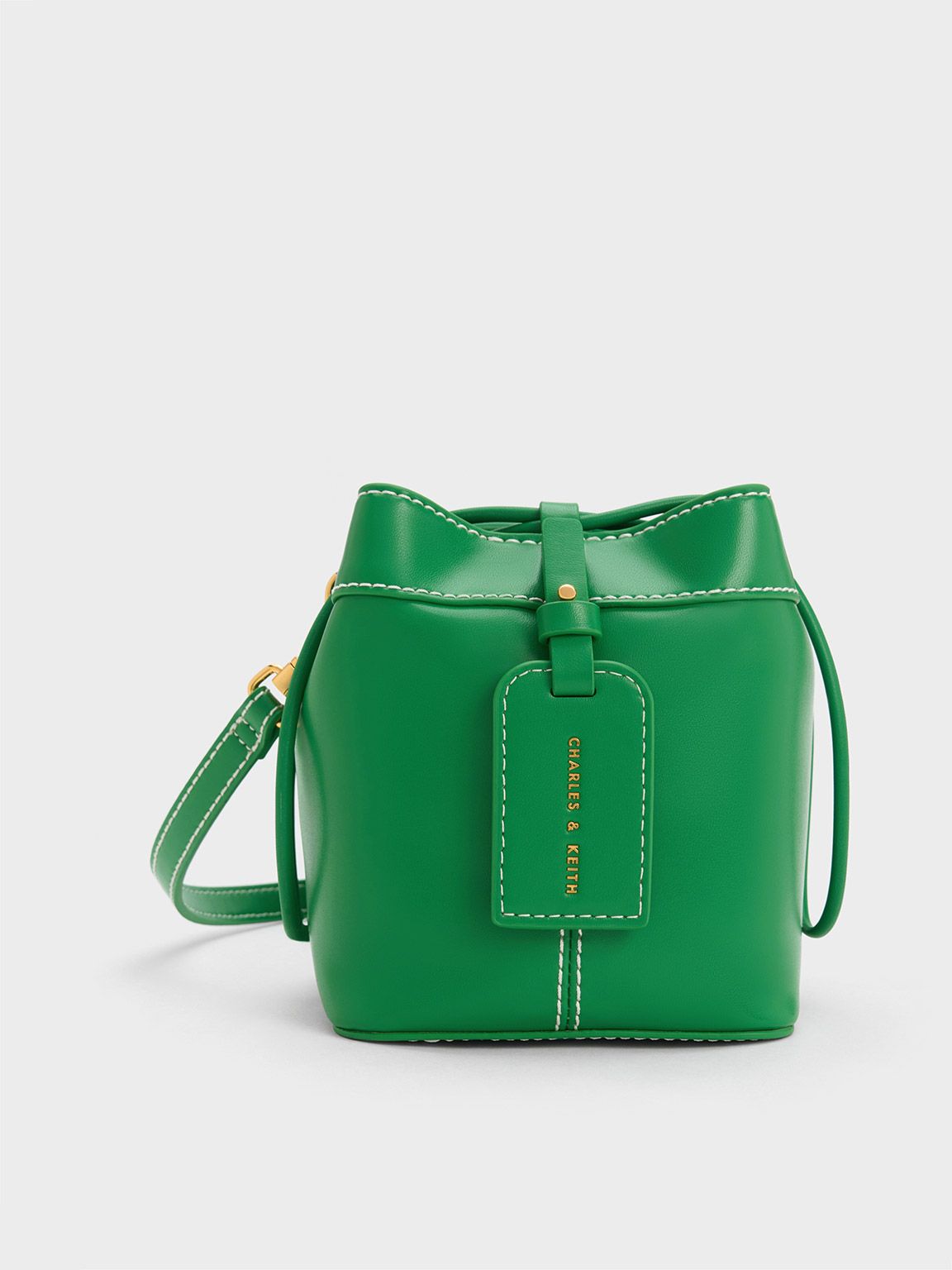 Green Cordele Bucket Bag | CHARLES & KEITH | Charles & Keith US