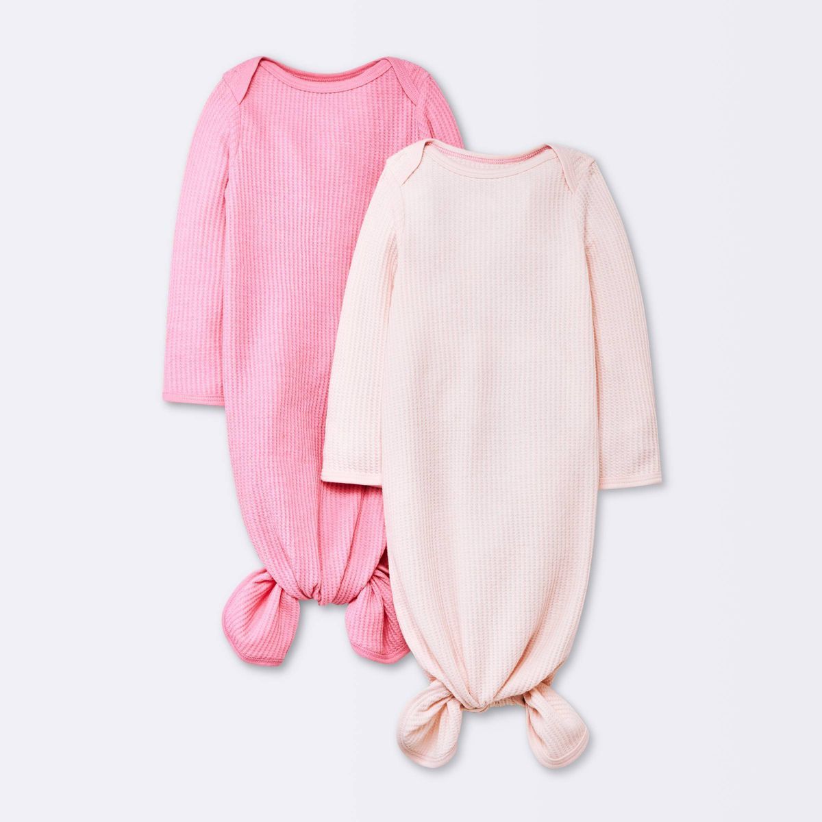 Baby Girls' 2pk Basic Waffle Gowns - Cloud Island™ Pink | Target