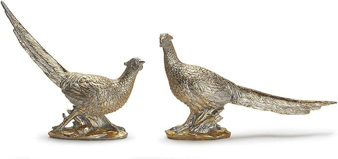 Two's Company Two's Company Set of 2 Golden Pheasants in 2 Designs - Resin | Amazon (US)
