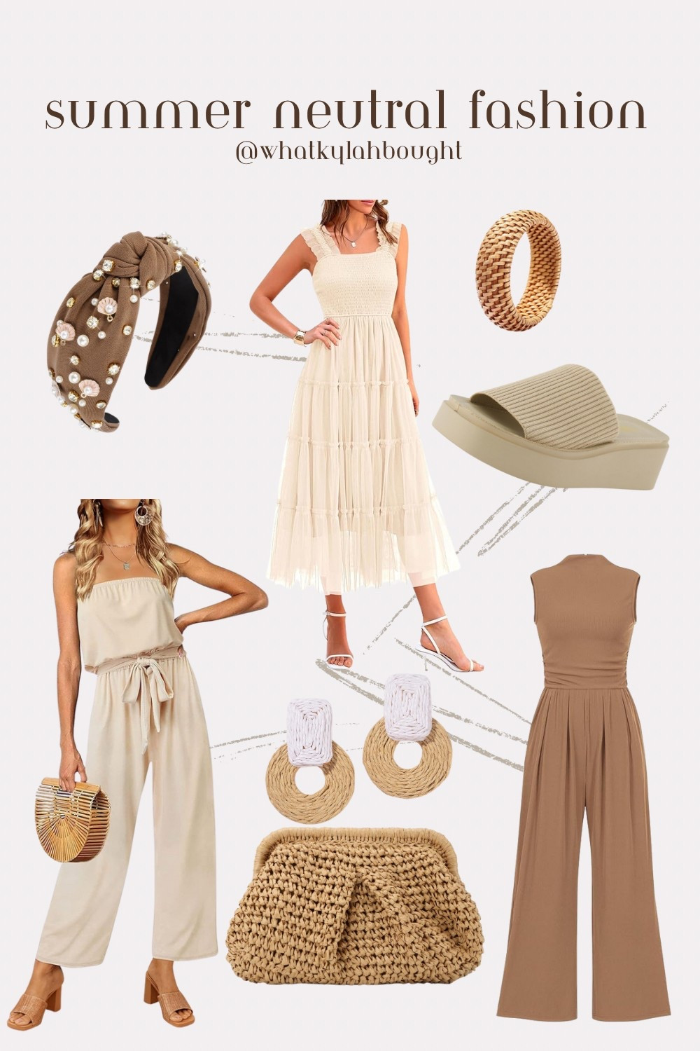 Neutrals are in this season and I’m living for these effortless, elevated looks. Think linen, crochet, breezy sets, and minimal-chic staples you can wear on repeat. Whether you’re headed to brunch, vacation, or just want that “quiet luxury” vibe—this is your go-to summer capsule edit.

Shop the board + save your faves
#NeutralStyle #SummerOOTD #LTKSummer #LinenLooks #QuietLuxury #ChicAndSimple #CapsuleWardrobe #TrendingNow #EffortlessStyle #StyleInspo #NeutralTones #SummerEdit #BeachToBrunch #MinimalStyle
