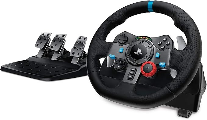 Logitech G Dual-Motor Feedback Driving Force G29 Gaming Racing Wheel with Responsive Pedals for P... | Amazon (US)