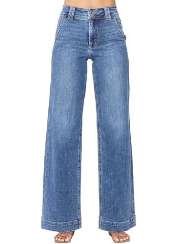 Astylish Women's High Waisted Wide Leg Straight Jeans | Amazon (US)
