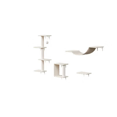 Modern Wall-Mounted Cat Furniture - 4pcs | Target