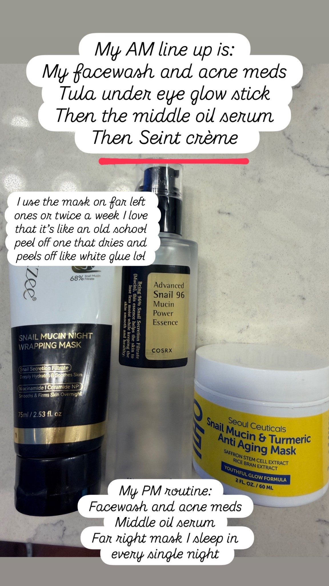 My skincare loves!! Plus Seint creme - link for that in my IG bio!