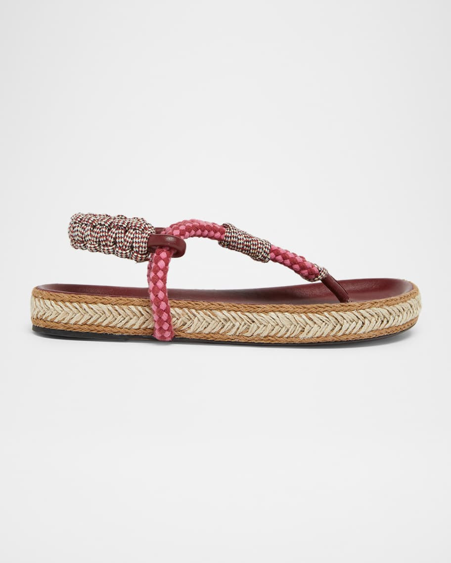 Isabel Marant Gypso Flat Rope Sandals | Neiman Marcus