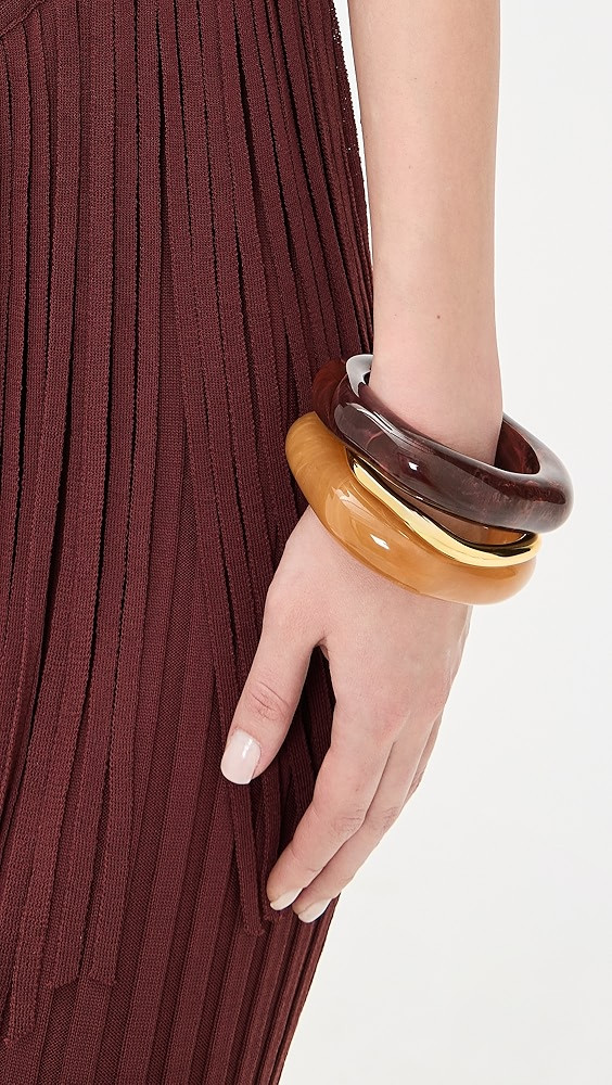 Sculptural Resin Bangle Bracelet Set | Shopbop