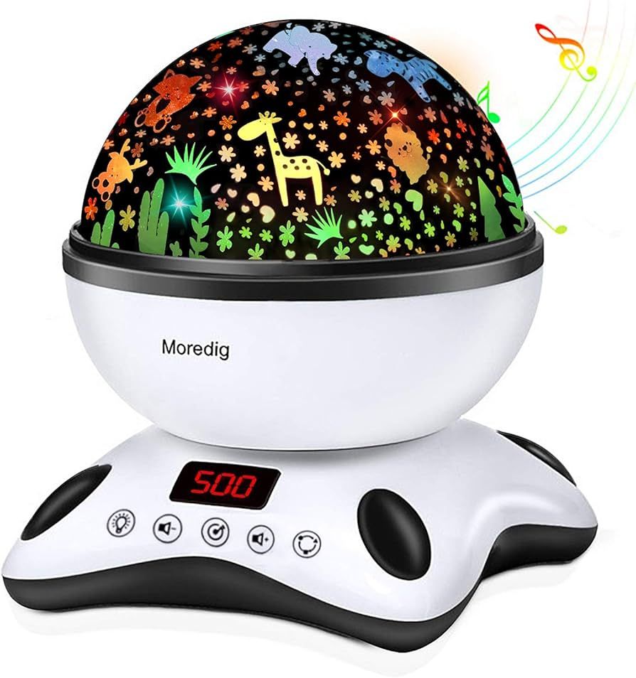 Moredig Baby Projector Night Light, Night Light Kids Projector with 12 Music and Timer, Remote Ki... | Amazon (UK)