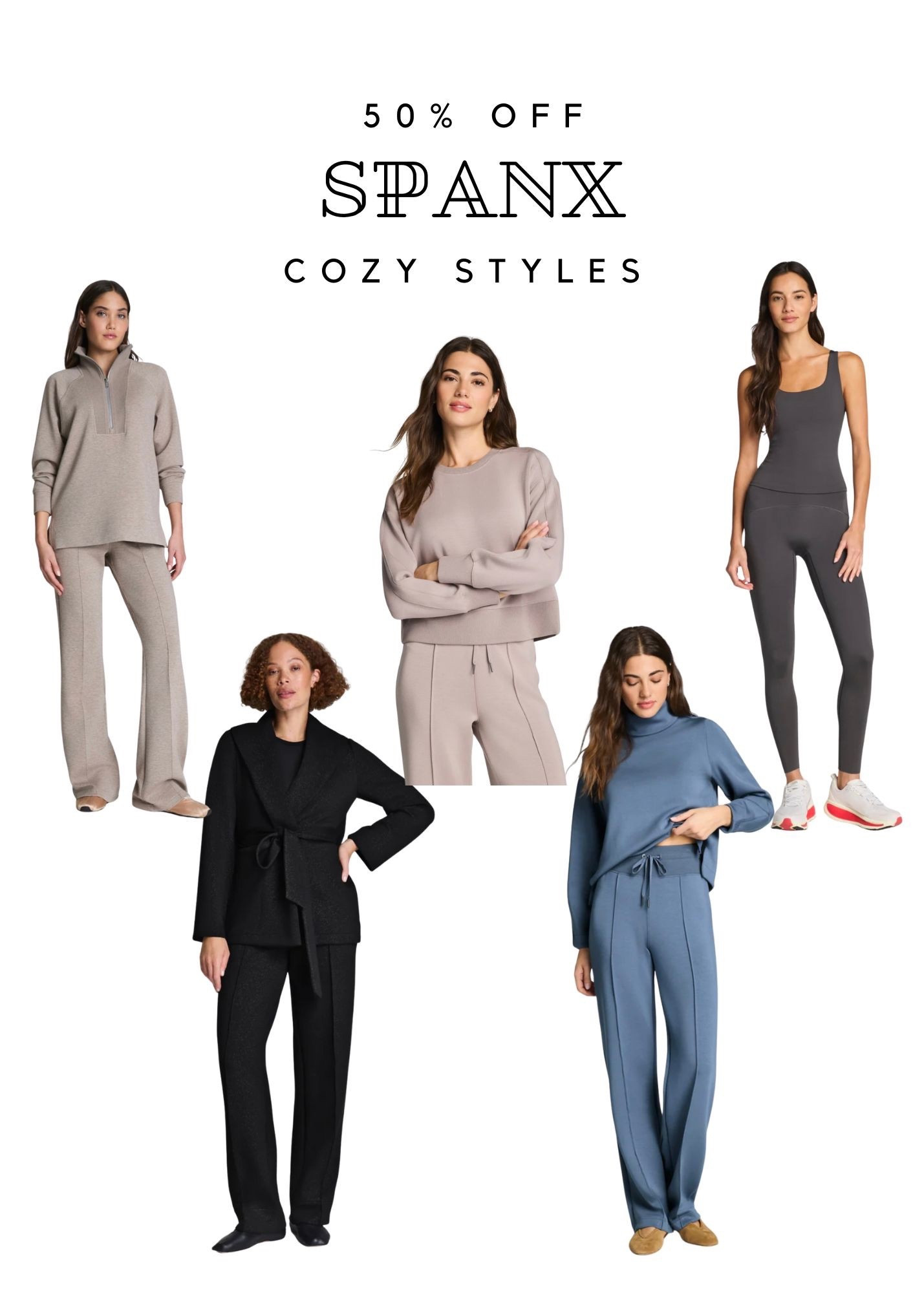 50% off cozy Spanx styles and a few workout styles. Today only!! Athleisure, travel outfit 

#LTKfitnessgoals #LTKSaleAlert #LTKActive