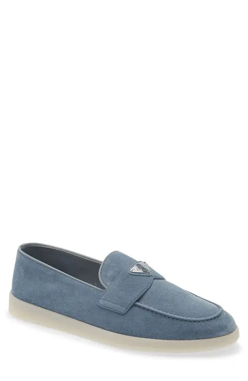 Prada St. Tropez Loafer in Denim at Nordstrom, Size 7.5 | Nordstrom