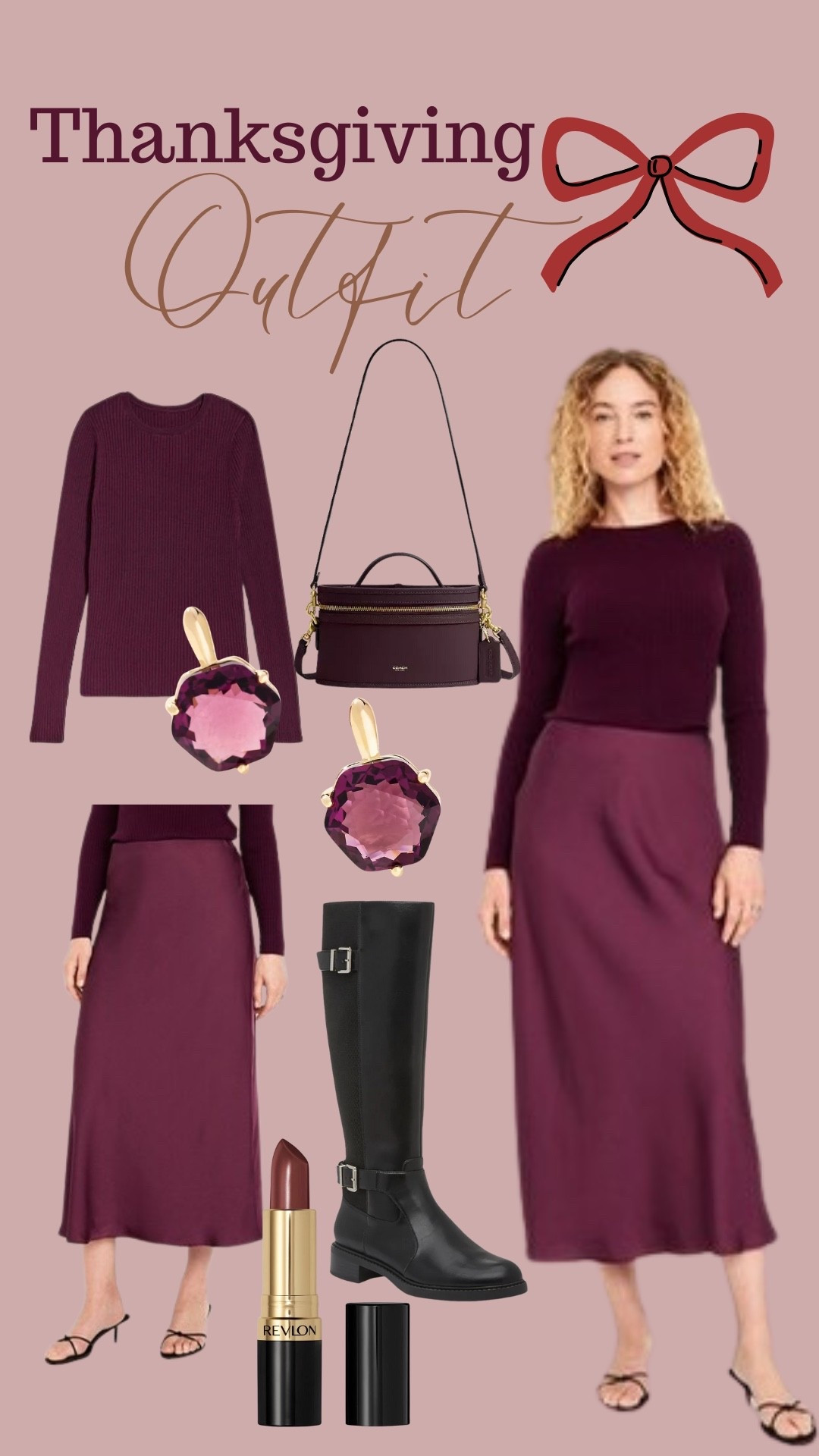 Get festive for Thanksgiving! The plum wine colour is so rich and beautiful this time of year!

#LTKfall #LTKholiday #LTKpartywear