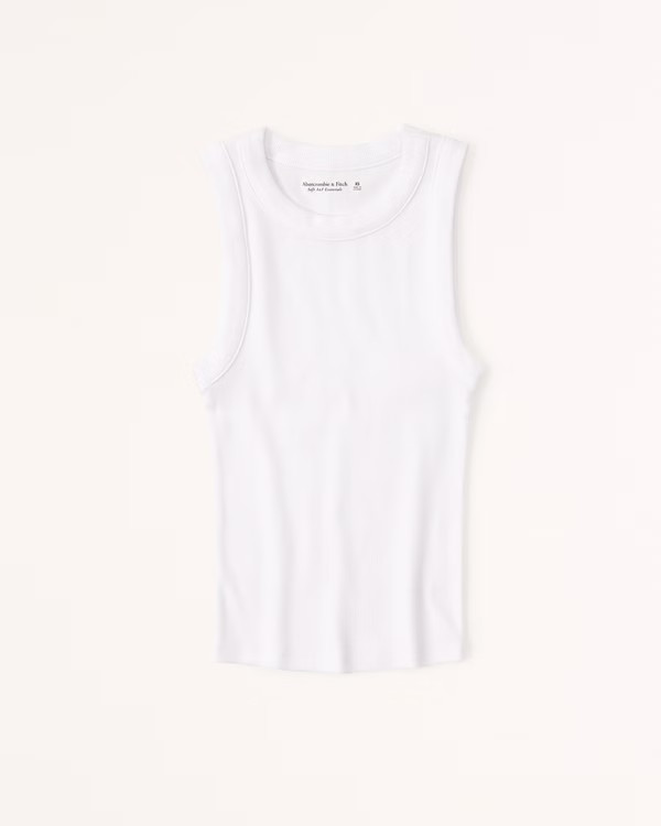 Essential Rib Tuckable Crew Tank | Abercrombie & Fitch (US)
