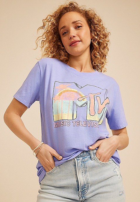 MTV Oversized Fit Graphic Tee | Maurices