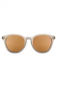 Le Specs Bandwagon Sunglasses in Matte Stone & Copper Mirror from Revolve.com | Revolve Clothing (Global)