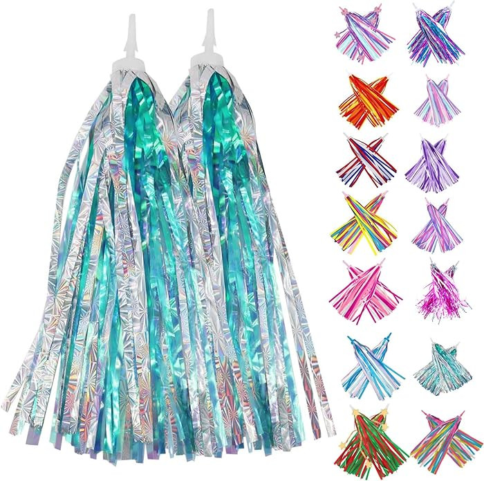 PLATT Kid's Bicycle Handlebar Streamers Colorful Ribbons Tassel for Girls Boys Bicycle Handlebar ... | Amazon (US)