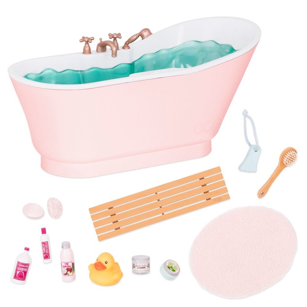 Our Generation Bath & Bubbles Bathtub Accessory Set for 18"" Dolls | Target