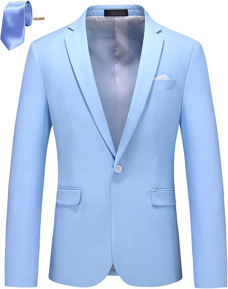 Mens Blazer Slim Fit Sport Coats 26 Colors Suit Jacket for Daily Business and Prom Party | Amazon (US)