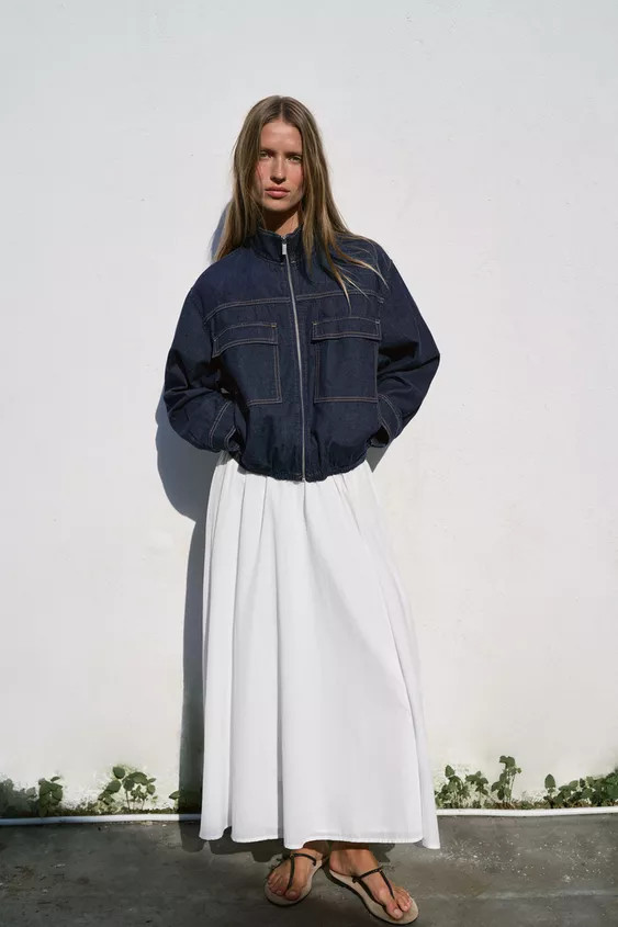 VESTE OVERSIZE À BOUTONNAGE CROISÉ | Zara FR