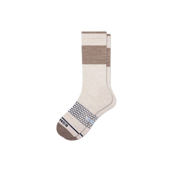 Women's Bombas Merino Blend Crew Socks Large Birch Grey | Scheels