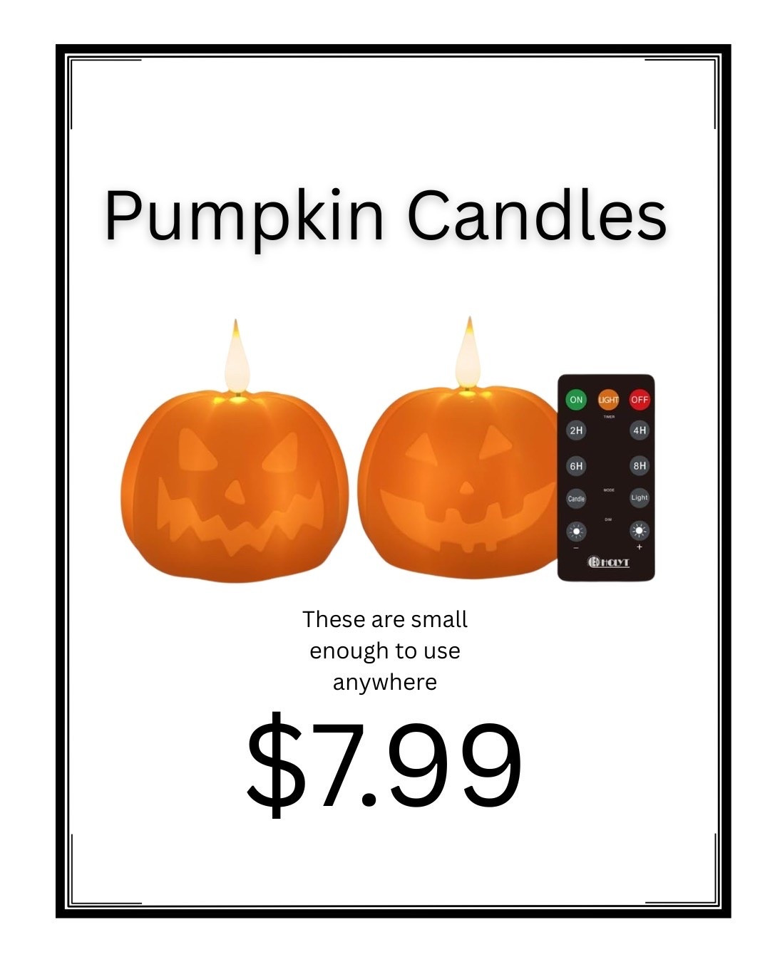 Witt this price, you could have these little flicker pumpkins everywhere!!  🎃🎃🎃

#LTKSeasonal #LTKHome #LTKSaleAlert