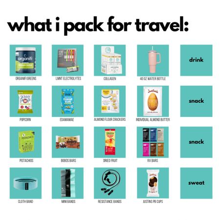 Snacks and supplements for travel!

Bands + mini bands available on fasterwayshop.com



#LTKfit #LTKtravel