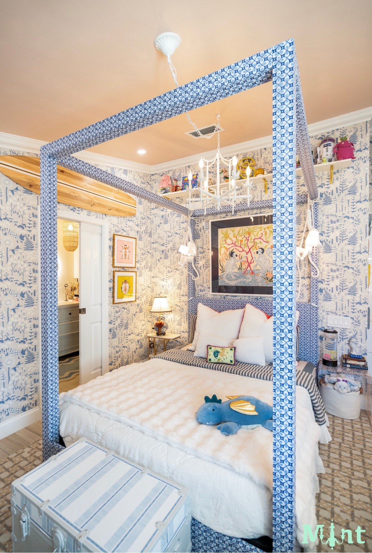 A beautiful teen bedroom in beachy blues!

#LTKteen #LTKhome #LTKdecor #interiordesign #teenbedroom #girlbedroom