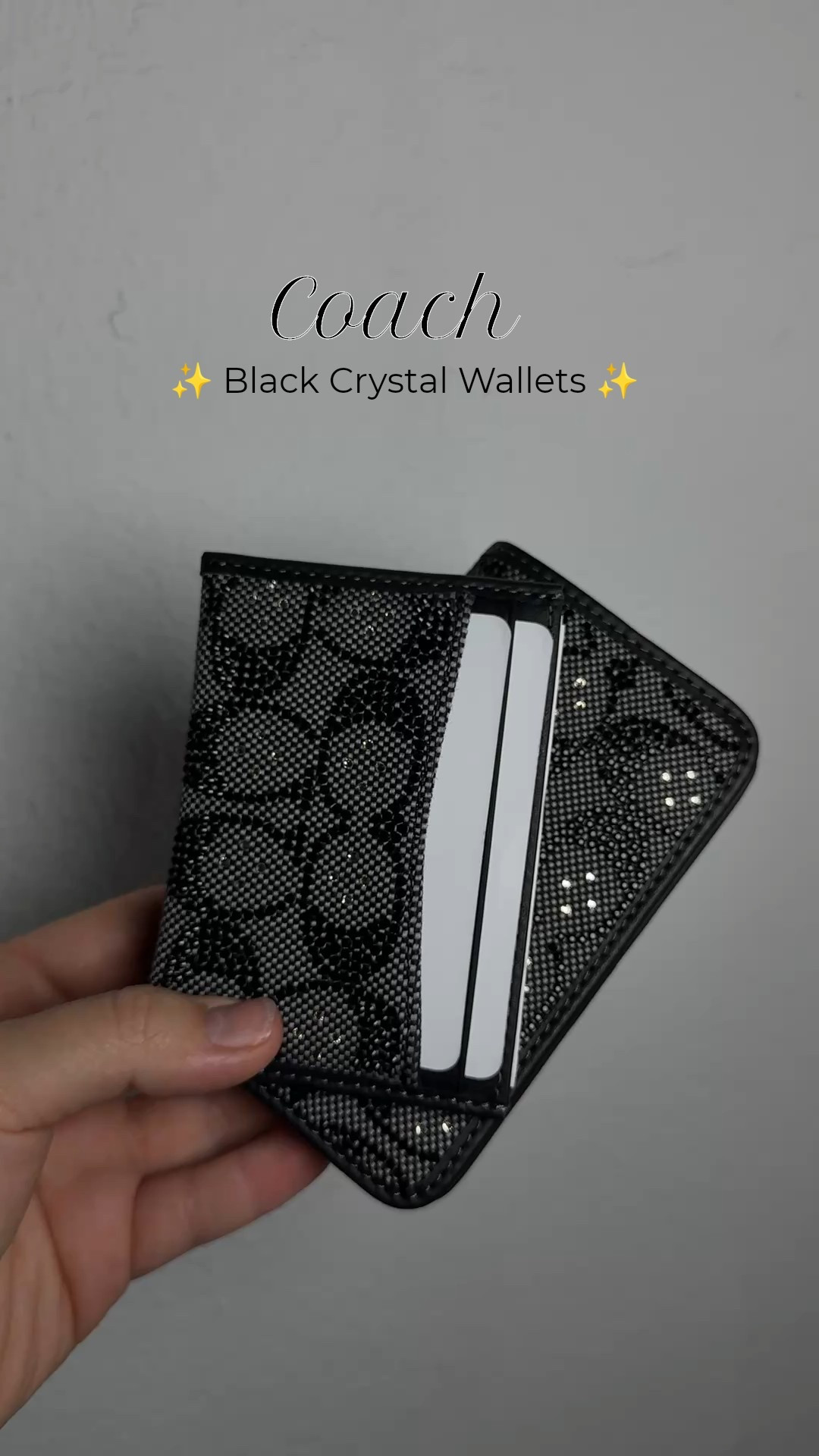 Coach Black Crystal Wallets 🖤✨

#LTKgrwm #LTKGiftGuide #LTKCyberWeek