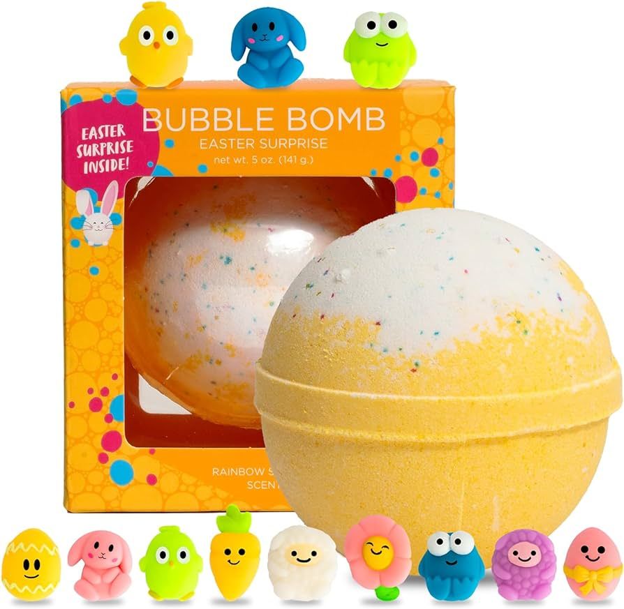 Easter Bath Bomb for Kids with Surprise Squishy Toy Inside (1 Pack) - Easter Basket Stuffers, Rel... | Amazon (US)