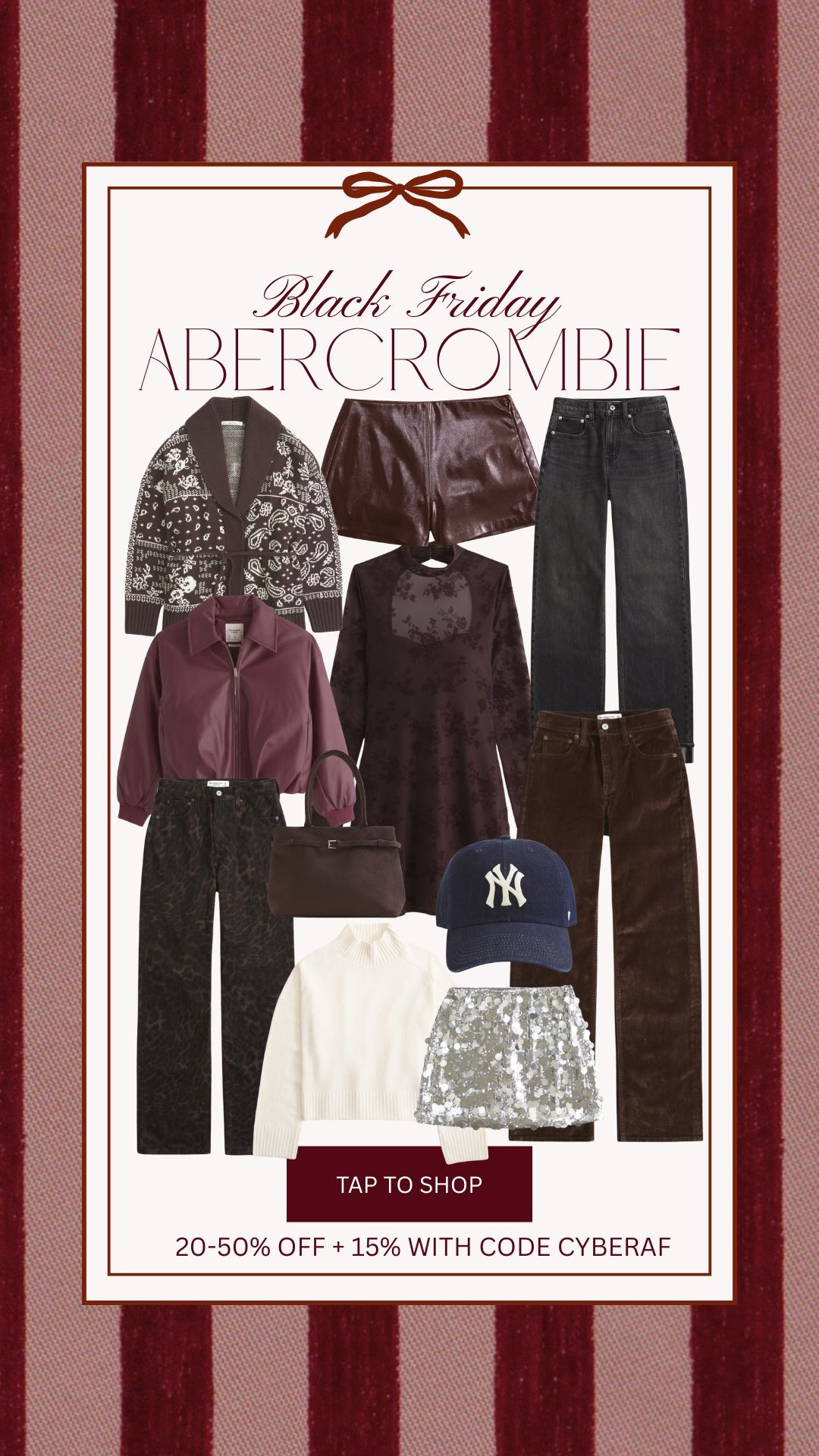 Abercrombie Black Friday roundup 🤎
So many closet staples + holiday pieces are 20–50% off right now—
and you still get an extra 15% off with CYBERAF.
Sharing my top picks for outfits, gifting, and winter staples!

#abercrombie #abercrombiefinds #blackfridaysale #winterstyle #giftideasforher #ltkholiday #shopmyfinds #neutralwardrobe

#LTKCyberWeek #LTKHoliday #LTKSaleAlert