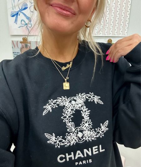 Chanel inspired crewneck on sale! Stack code ShelbyC10 for additional discount 

#LTKFindsUnder50 #LTKSaleAlert #LTKStyleTip