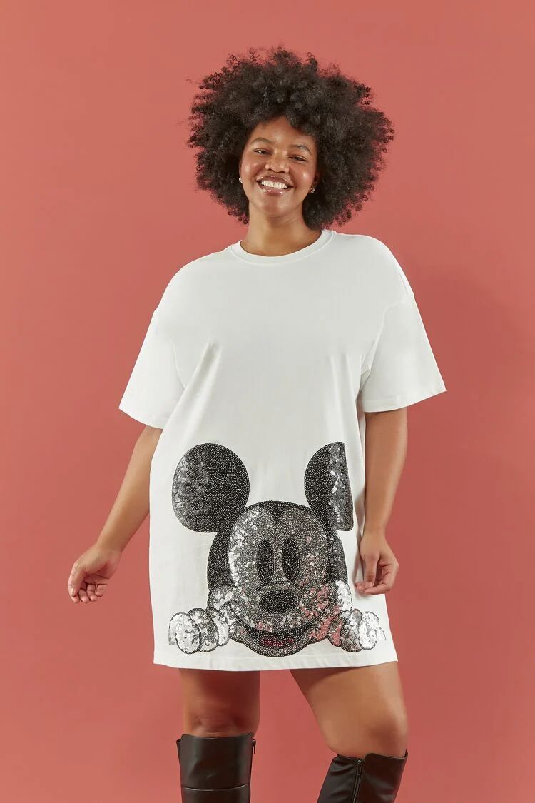 Plus Size Disney Mickey Mouse T-Shirt Dress | Forever 21 | Forever 21 (US)