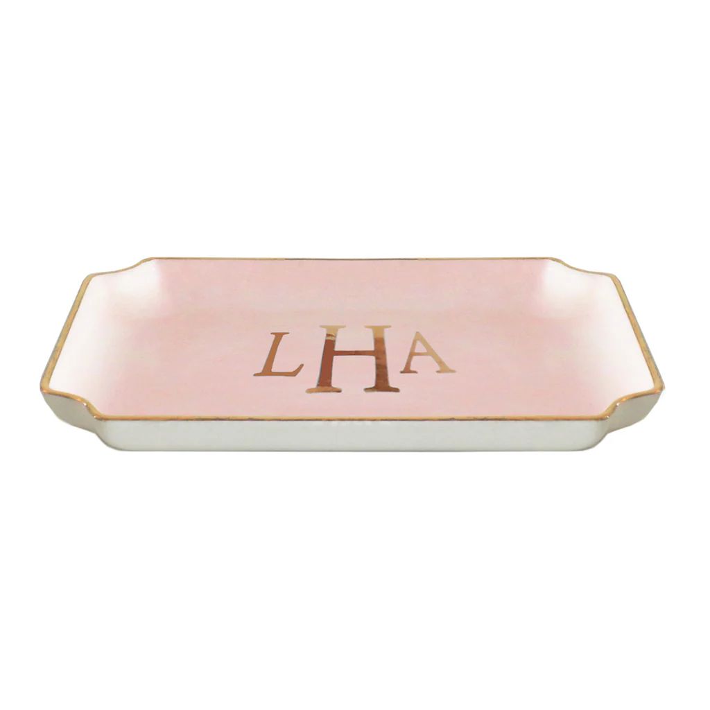 Classic Monogram Trays | Lo Home by Lauren Haskell Designs