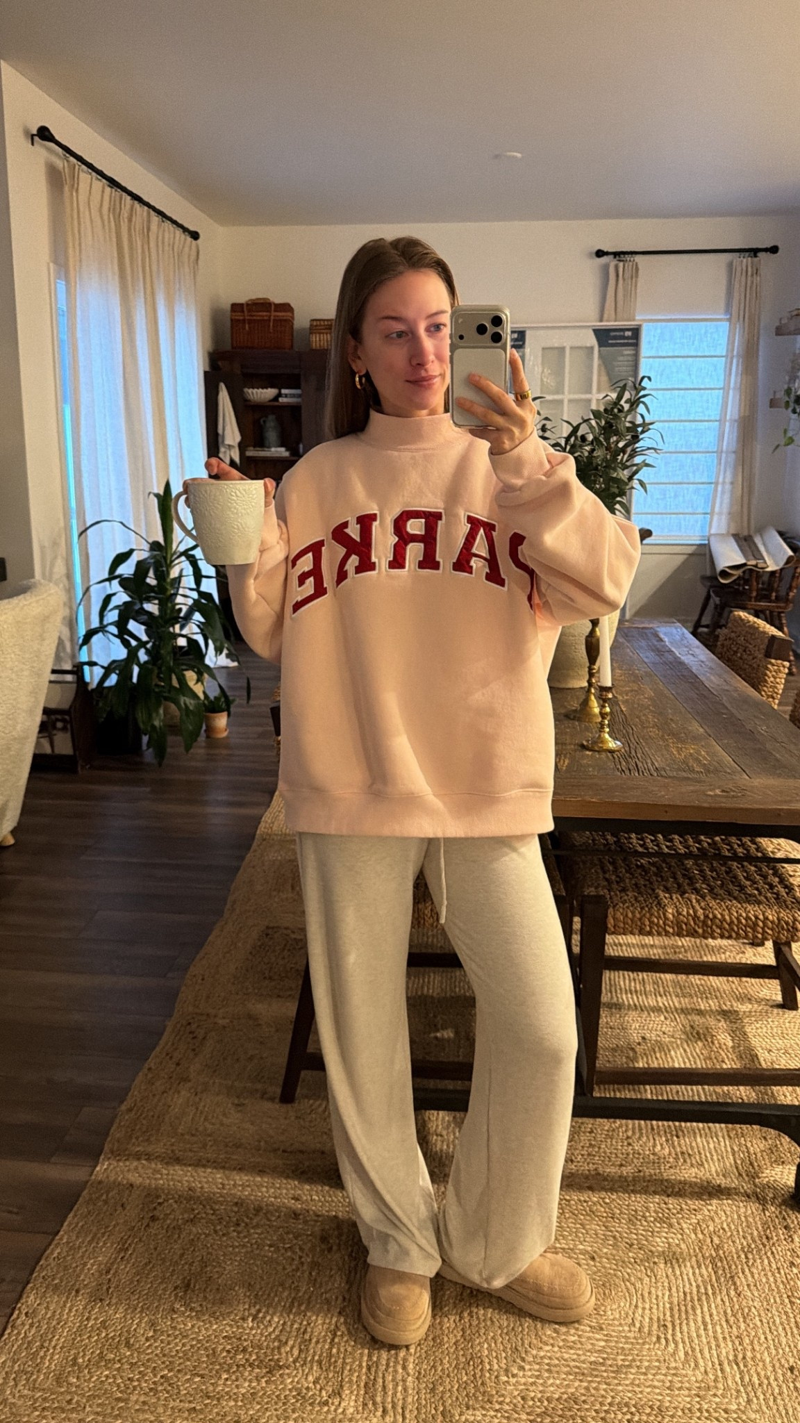 2/12/26 Valentine’s Day morning cozies 💌✨

Wearing my PARKE mock neck sweatshirt (V-Day drop) styled with my favorite Aritzia sweatpants for the softest, coziest start to the day. The perfect casual Valentine’s look if you’re staying in, grabbing coffee, or keeping it low-key cute.

#LTKootd #LTKmorningroutine #LTKValentine