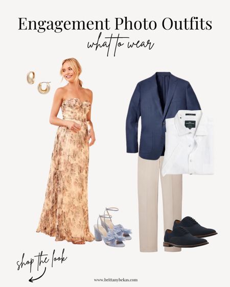 A styled engagement photo outfit for a downtown engagement in summer / fall. Use this color palette as inspo. 

Engagement photo outfits - engagement pictures - engagement dress - rehearsal dinner - engagement party outfits - couple outfits - wedding guest men #LTKunder100 

#LTKwedding #LTKstyletip #LTKmens