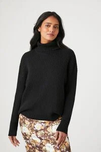 Ribbed Knit Turtleneck Sweater | Forever 21 (US)