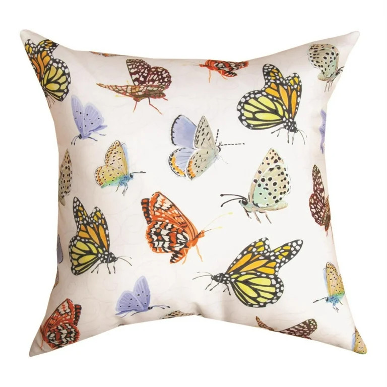 Butterflies Climaweave Pillow 18" Indoor/Outdoor | Walmart (US)