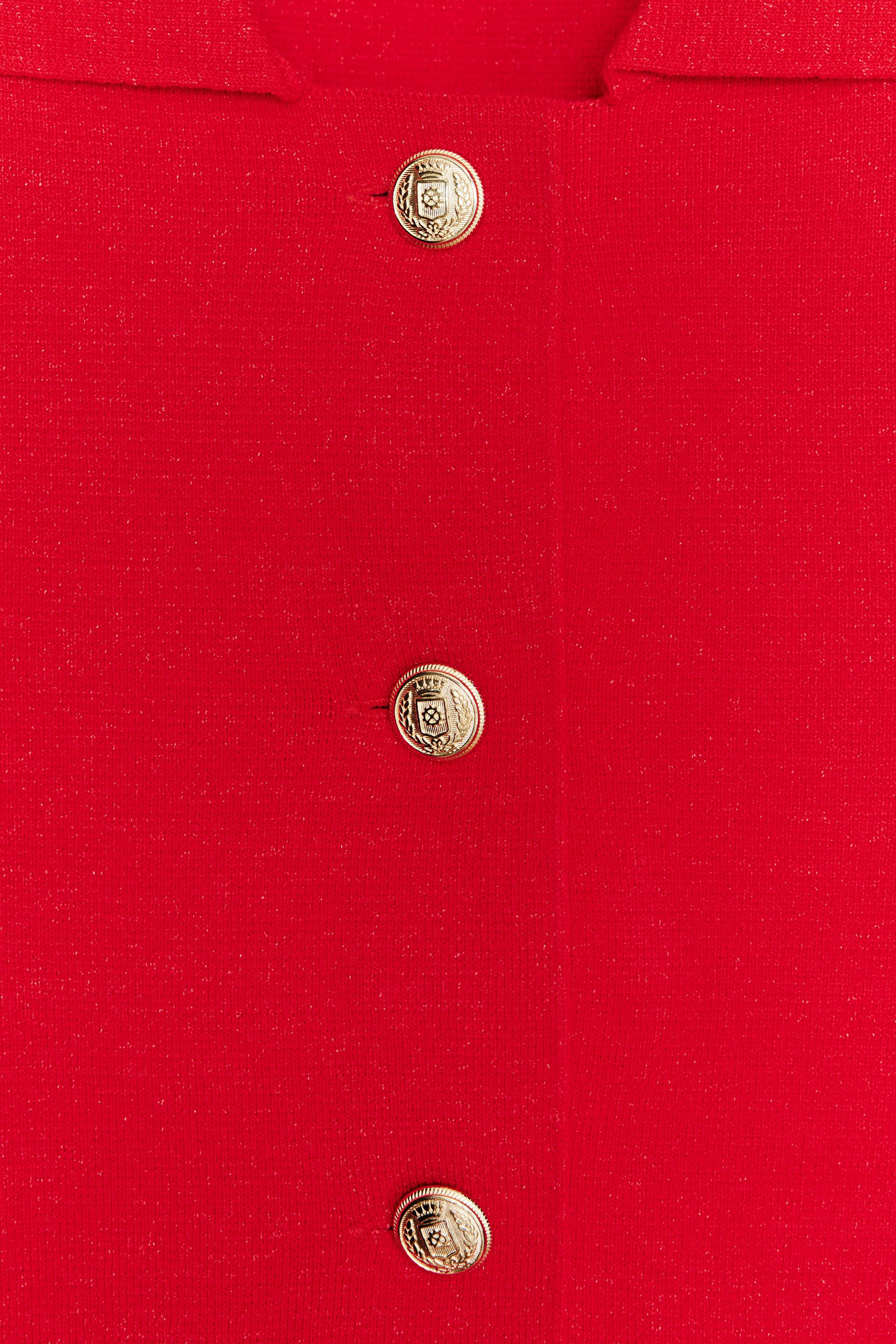 SHORT SLEEVE KNIT JACKET | Zara US