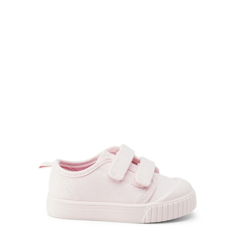 Wonder Nation Baby Girl Two Strap Bump Toe Sneakers | Walmart (US)