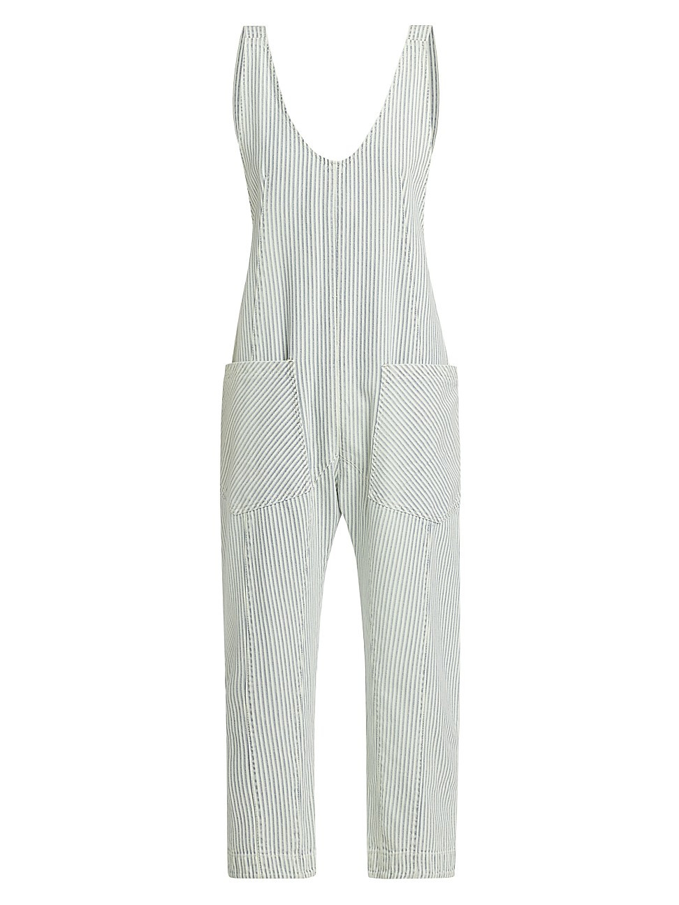 Women's High Roller Railroad Jumpsuit - Pillow Talk Stripe - Size Large | Saks Fifth Avenue